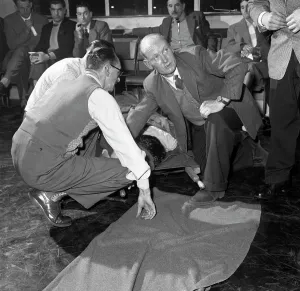 First aid competition, Mexborough, South Yorkshire, 1961. Artist: Michael Walters