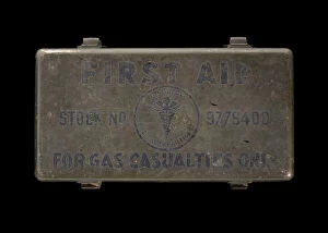 Images Dated 21st June 2021: First aid kit, 1943-1945. Creator: Davis Emergency Equipment Co. Inc