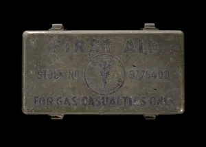 Us Army Prints: First aid kit, 1943-1945. Creator: Davis Emergency Equipment Co. Inc