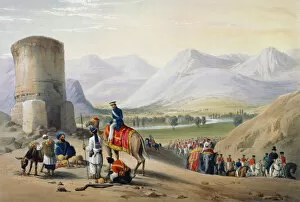 Mountain Range Collection: First Anglo-Afghan War 1838-1842. Artist: James Atkinson