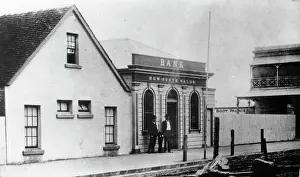 British Colony Prints: First Bank of New South Wales in Fortitude Valley, Brisbane, c1890. Creator: Unknown