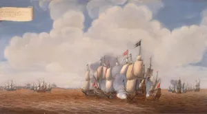 Man Of War Prints: The first battle of Oland on 31 May 1564, Second Half of the 17th cen Creator: Soest