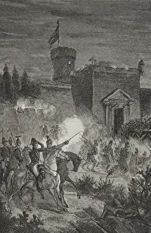 First Carlist War (1833-1840): Taking of Morella, 1879. Creator: Jose Gomez
