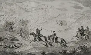 First Carlist War (1833-1840): The front in Valencia, Battle of Chiva (2nd April 1836), 1845. Creators: Antonio Gomez y Cros, Jose Gomez