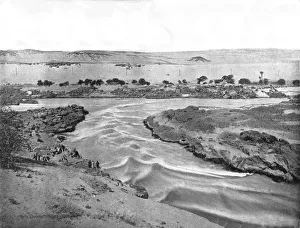 Nile Prints: The first cataract of the Nile, Aswan, Egypt, 1895. Creator: W &s Ltd