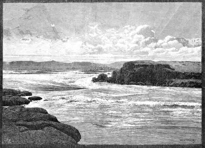 Loye Charles Auguste Prints: The First Cataract of the Nile, near the Island of Philae, 1883. Creator: J. G