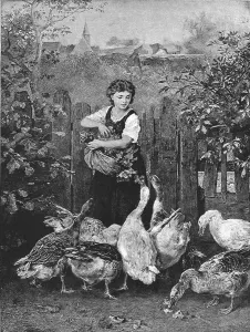 Ludwig Knaus Prints: First Come, First Served, after L Knaus, 1891. Creator: Unknown