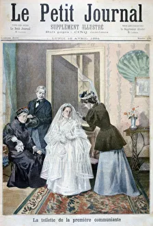 Oswaldo Prints: First communicant, 1894. Artist: Oswaldo Tofani