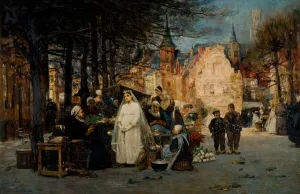Communion Prints: The First Communion, 1894. Creator: Flora MacDonald Reid
