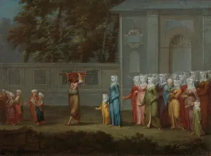 Levant Prints: The First Day of School, c.1720-c.1737. Creator: Jean Baptiste Vanmour