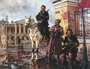 Communist Collection: First days of the October Revolution, Russia, 1917 (1949). Artist: Georgi Savitsky