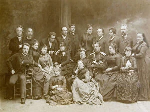 Images Dated 30th March 2010: The first dramatic theatre group in Warsaw, 1866