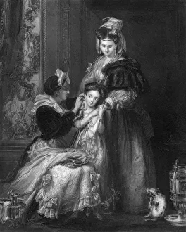 David Prints: The First Ear Ring, 1849. Artist: William Greatbach