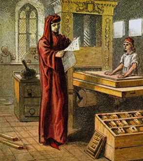 Caxton Collection: The First English Printer, 15th century, (c1850)