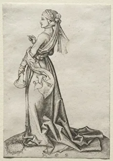 The First of the Foolish Virgins. Creator: Martin Schongauer (German, c. 1450-1491)