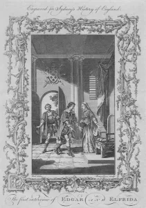 Negotiating Gallery: The first interview of Edgar and Elfrida, 1773. Creator: Rennoldson