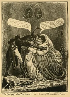 The first Kiss this Ten Years! - or - the meeting of Britannia & Citizen Francois