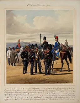 First Light Cavalry Division, 1867. Artist: Piratsky, Karl Karlovich (1813-1889)