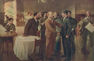 Revolution Collection: First Meeting of Lenin and Stalin, Tammerfors (Finland), December 1905, (1939)