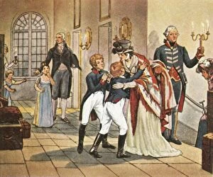 Hugging Gallery: First meeting of Queen Louise and her children after the Battle of Jena, 18 October 1806, (1936)