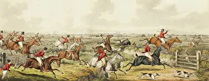 Ditch Prints: The First Ten Minutes, plate two from The Leicestershire Hunt