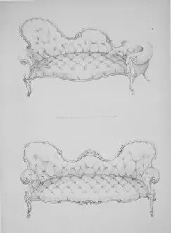 First Part of a Modern and Useful Work Containing 120 Designs of Furniture, ca. 1845. Creator: Henry Wood
