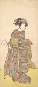 Keishi Prints: The First Nakamura Tomijuro as a Woman, probably 1777. Creator: Katsukawa Shunko