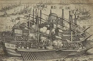 Carracks Prints: First Naval Battle, from the 'Life of Ferdinand I de Medici', c1615-1620