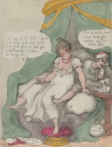 Chamber Pot Prints: The First Night of My Wedding, or Little Boney No Match For an Arch Dutchess, Ap