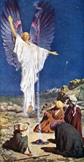 Noel Prints: The First Noel, 1926. Artist: William Henry Margetson