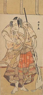 Kikugoro I Prints: The First Onoe Kikugoro as an Angry Man, ca. 1772. Creator: Shunsho