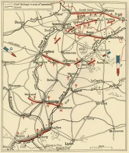 Retreat Prints: The First Phase of the Great Retreat... 1914, (c1920). Creator: Unknown