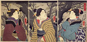 Utagawa 1797 1861 Prints: The First Plum Blossoms of Spring (Ume no sakigake)