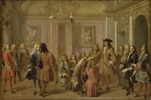 Louis Xiv Gallery: The first promotion of the Knights of Saint Louis by Louis XIV, Versailles May 8, 1693, 1710