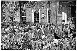 Troop Gallery: First Public Reading of the Declaration of Independence, 1776, (1880)