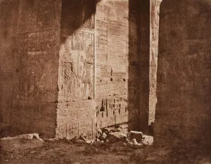 Teynard Felix Gallery: First Pylon - French Inscription Carved on the Eastern Embrasure at Point H