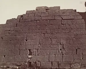Henri Bechard Prints: Back of the First Pylon of the Ramesseum