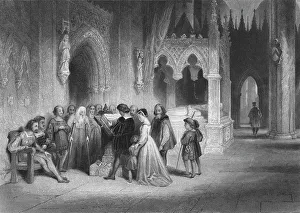 Albert Henry Payne Collection: The first reading of the English Bible, 1845. Artist: Albert Henry Payne