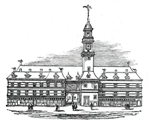 The first Royal Exchange, 1569, 1844. Creator: Unknown