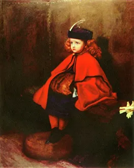 Pre Raphaelite Prints: My First Sermon, 1863, (1947). Creator: John Everett Millais