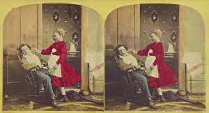 Rocking Chair Prints: The first shave. about 1875. Creator: F. G. Weller
