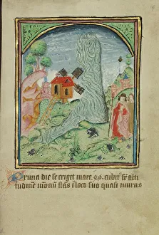 Illumination Painting Prints: The First Sign before the Day of Judgment; Illustrated Vita Christi