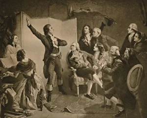 The First Singing of the Marseillaise, 1895. Creator: Isidore Pils The First Singing of the Marseillaise, 1895. Creator: Isidore Pils