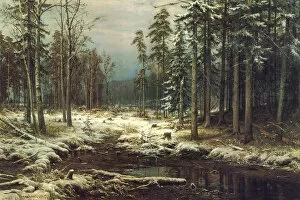 Autumn Landscape Gallery: First snow, 1875