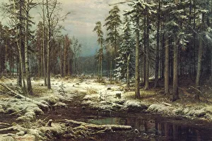 Shishkin Prints: First snow, 1875