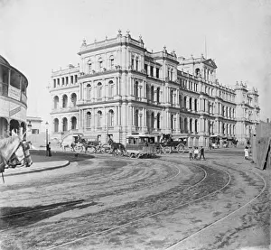 Lestrange Robert Augustus Henry Prints: The first stage of the Treasury Building at the corner of Queen and William Sts