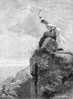 Climbing Prints: First at the Top, 1881. Creator: Unknown