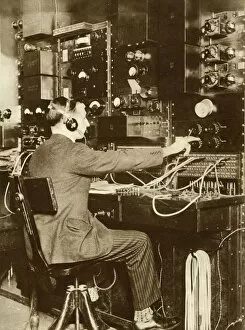 Control Panel Gallery: First transatlantic telephone call, from London to New York, 7 March 1926, (1935)