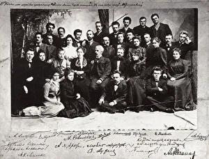 The first troupe of the Moscow Art Theatre, Russia, 1900 The first troupe of the Moscow Art Theatre, Russia, 1900