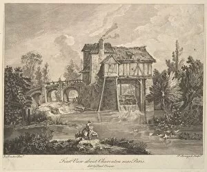 Ile De France Gallery: First View of Clarenton near Paris, mid to late 18th century